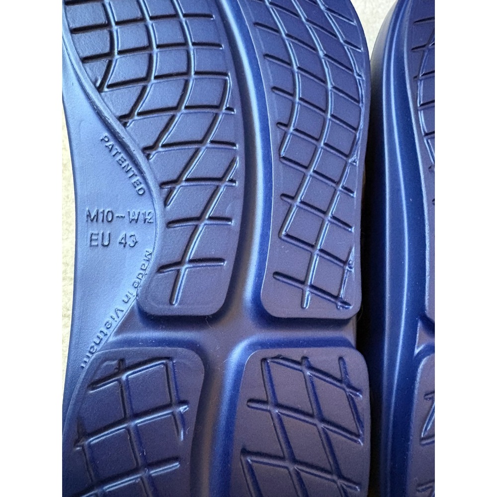 OOFOS OOriginal Recovery Sandals Blue Unisex Thong Flip Flops 1000 W12 M10 NWT - Picture 7 of 12